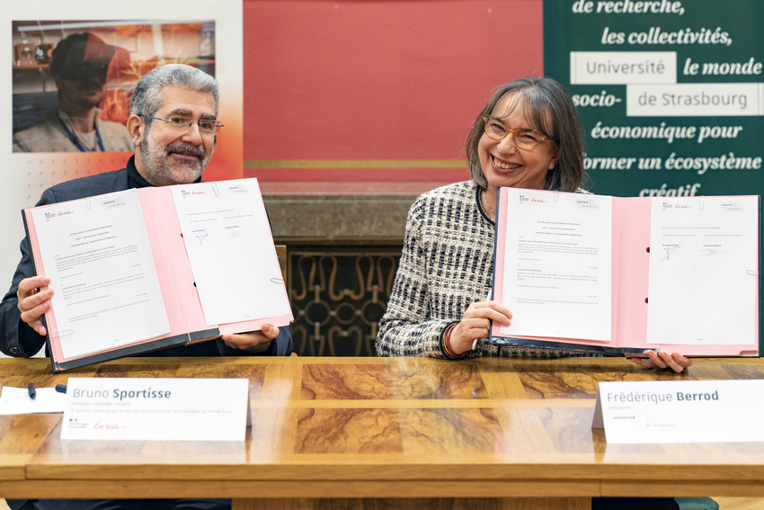 Création de l’antenne Inria de l’Université de Strasbourg, construire un pôle d’excellence en sciences et technologies du numérique